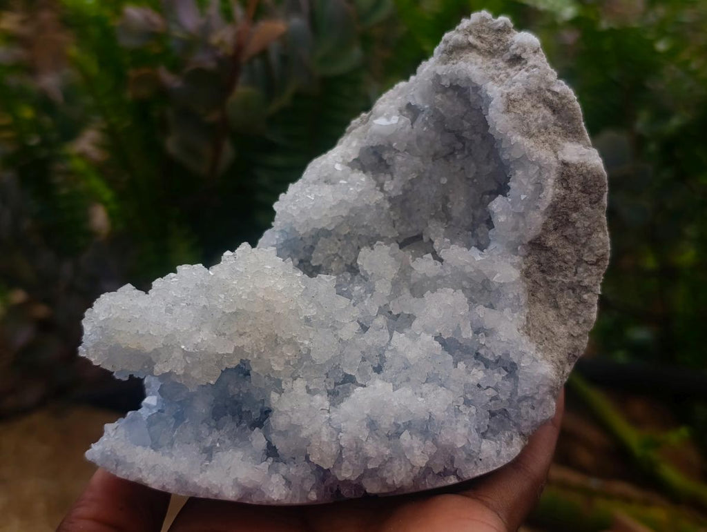 Natural Blue Celestite Specimens x 2 From Sakoany, Madagascar - Toprock Gemstones and Minerals 