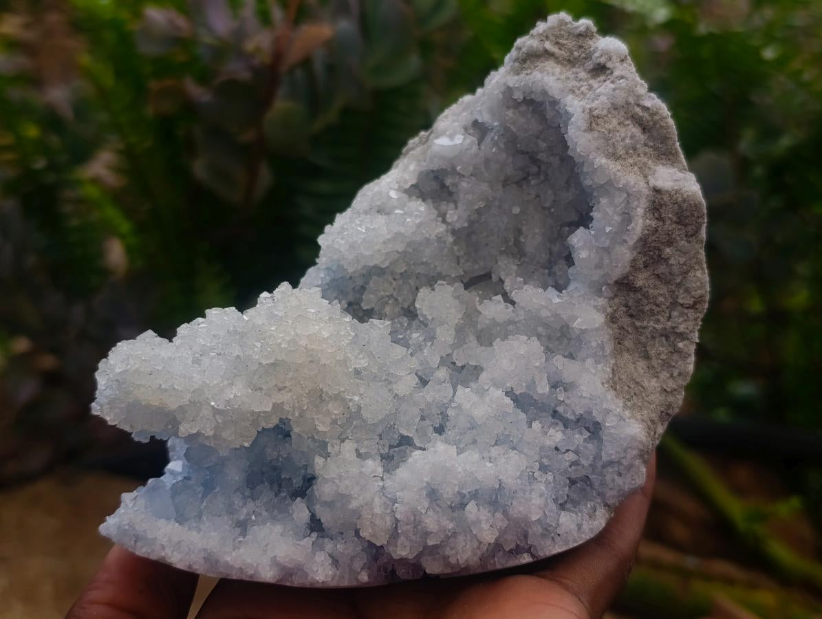 Natural Blue Celestite Specimens x 2 From Sakoany, Madagascar - Toprock Gemstones and Minerals 