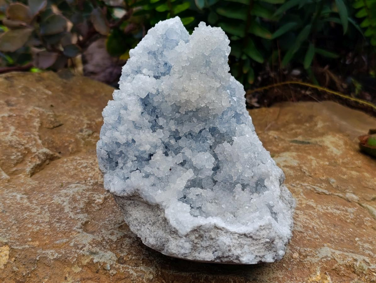 Natural Blue Celestite Specimens x 2 From Sakoany, Madagascar - Toprock Gemstones and Minerals 