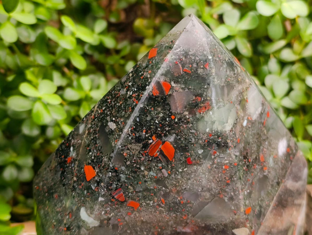Polished XL Bloodstone Display Crystal x 1 From Swaziland - Toprock Gemstones and Minerals 