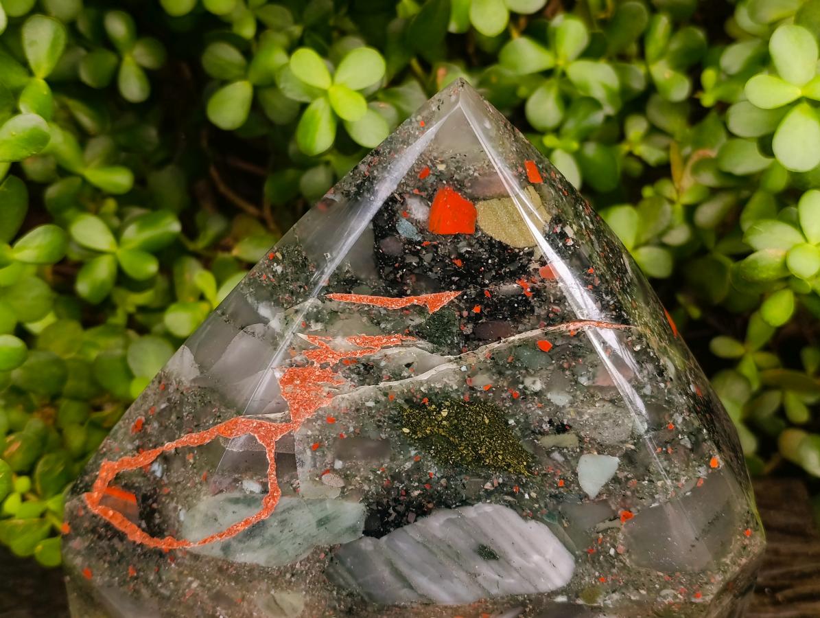 Polished XL Bloodstone Display Crystal x 1 From Swaziland - Toprock Gemstones and Minerals 