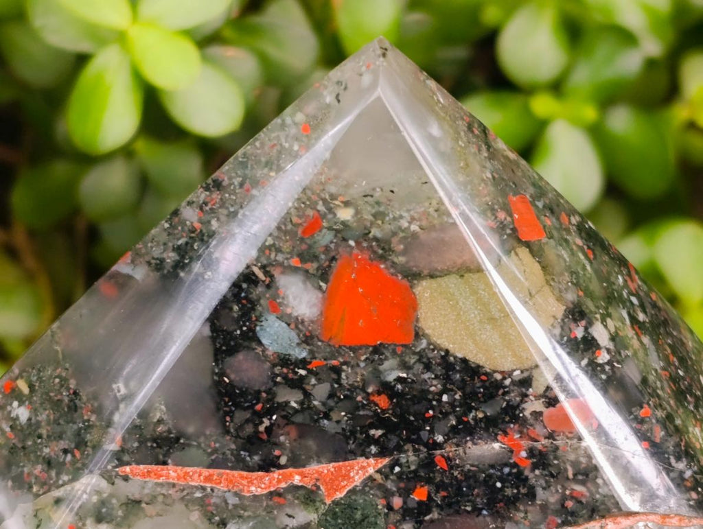 Polished XL Bloodstone Display Crystal x 1 From Swaziland - Toprock Gemstones and Minerals 
