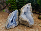 Natural Blue Lace Agate Geode Specimens x 12 From Nsanje, Malawi - Toprock Gemstones and Minerals 