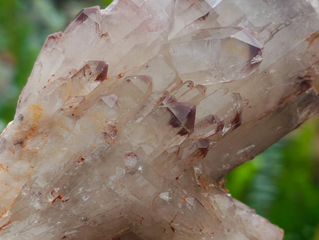 Natural Red Hematoid Phantom Quartz Crystal Clusters x 6 From Karoi, Zimbabwe - Toprock Gemstones and Minerals 