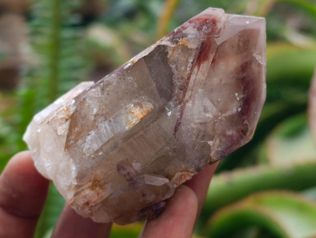 Natural Red Hematoid Phantom Quartz Crystal Clusters x 6 From Karoi, Zimbabwe - Toprock Gemstones and Minerals 