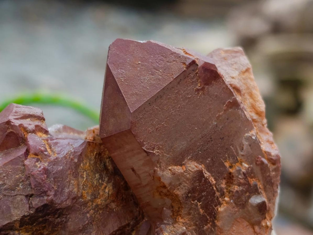Natural Red Hematoid Phantom Quartz Crystal Clusters x 6 From Karoi, Zimbabwe - Toprock Gemstones and Minerals 