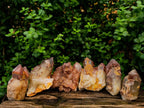 Natural Red Hematoid Phantom Quartz Crystal Clusters x 6 From Karoi, Zimbabwe - Toprock Gemstones and Minerals 