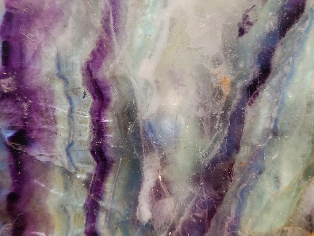Polished Watermelon Fluorite Slices x 2 From Uis, Namibia - Toprock Gemstones and Minerals 