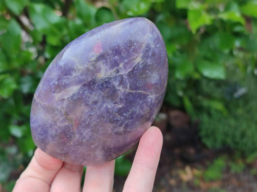 Polished Lepidolite Standing Free Forms x 3 From Ambatondrazaka, Madagascar - Toprock Gemstones and Minerals 
