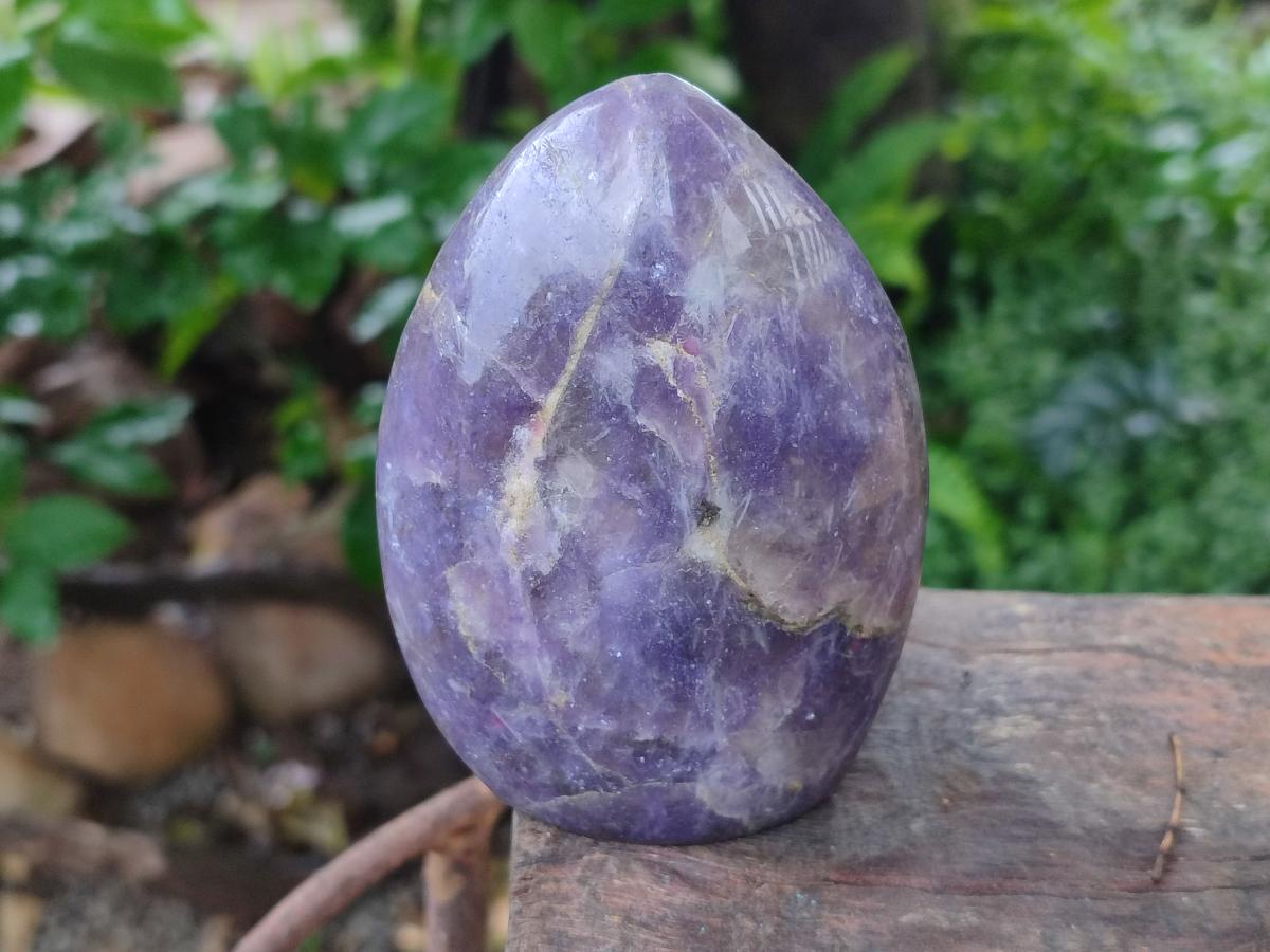 Polished Lepidolite Standing Free Forms x 3 From Ambatondrazaka, Madagascar - Toprock Gemstones and Minerals 
