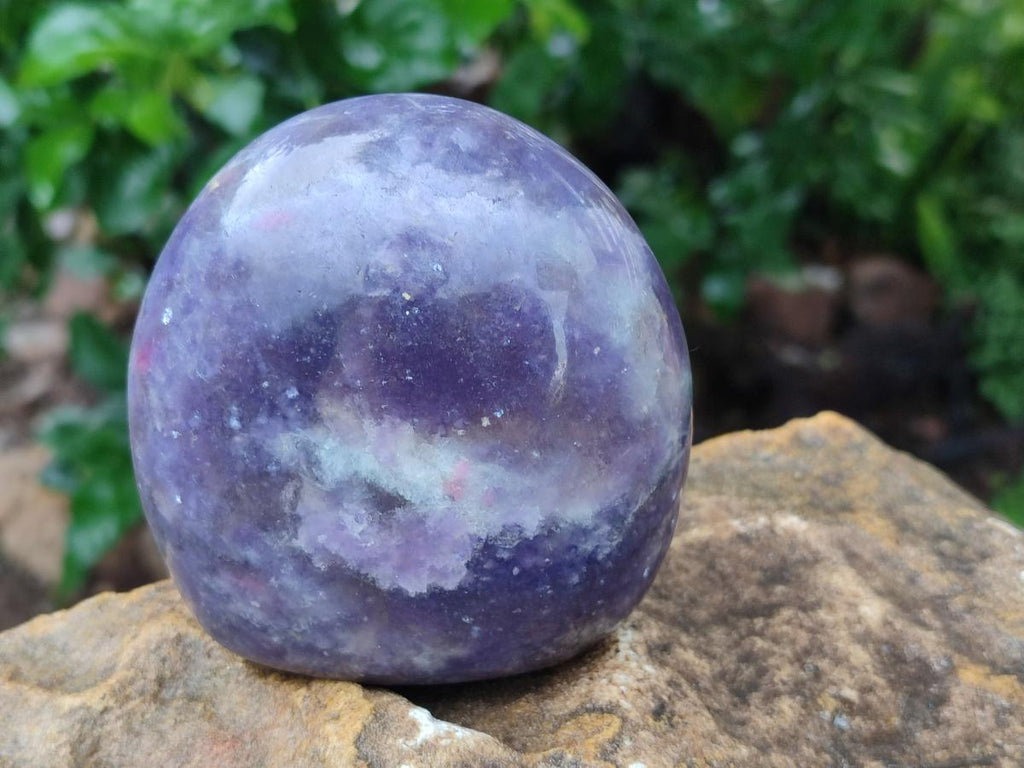 Polished Lepidolite Standing Free Forms x 3 From Ambatondrazaka, Madagascar - Toprock Gemstones and Minerals 