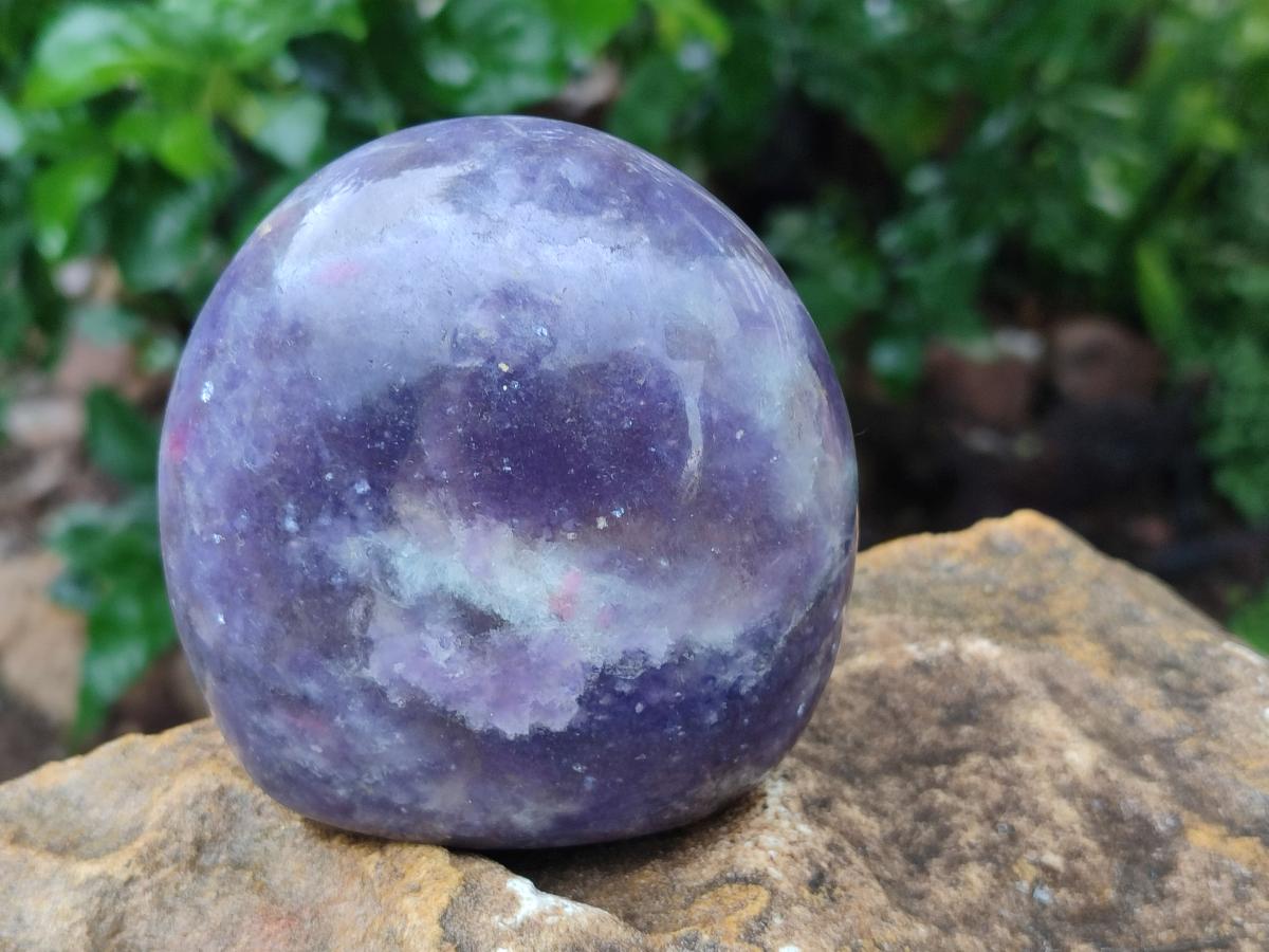 Polished Lepidolite Standing Free Forms x 3 From Ambatondrazaka, Madagascar - Toprock Gemstones and Minerals 