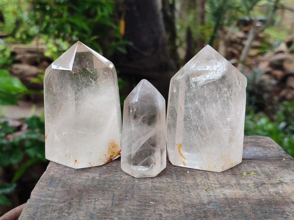 Polished Mixed Quartz Display Crystals x 6 From Madagascar - Toprock Gemstones and Minerals 
