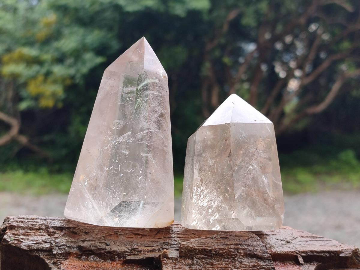Polished Mixed Quartz Display Crystals x 6 From Madagascar - Toprock Gemstones and Minerals 