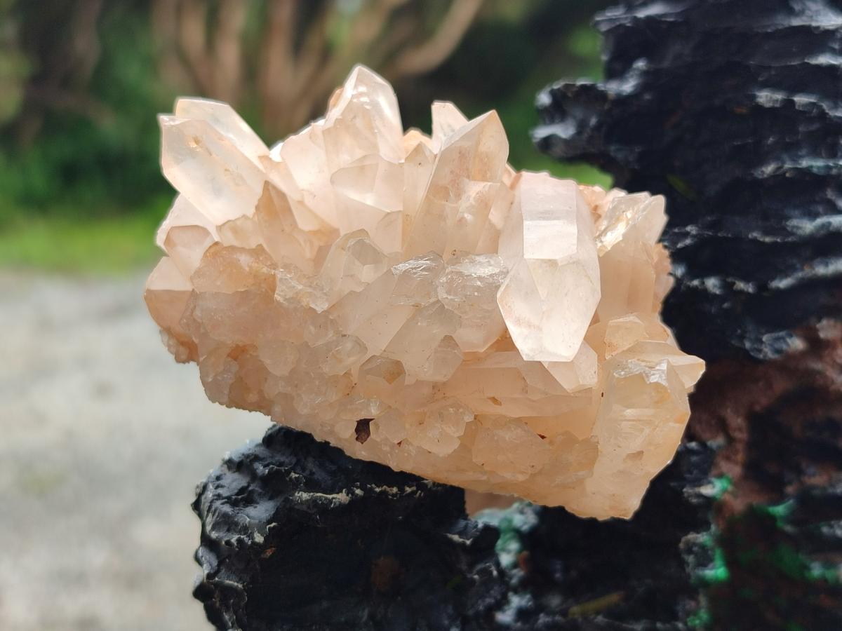 Natural Madagascar Quartz Clusters x 12 From Madagascar - Toprock Gemstones and Minerals 