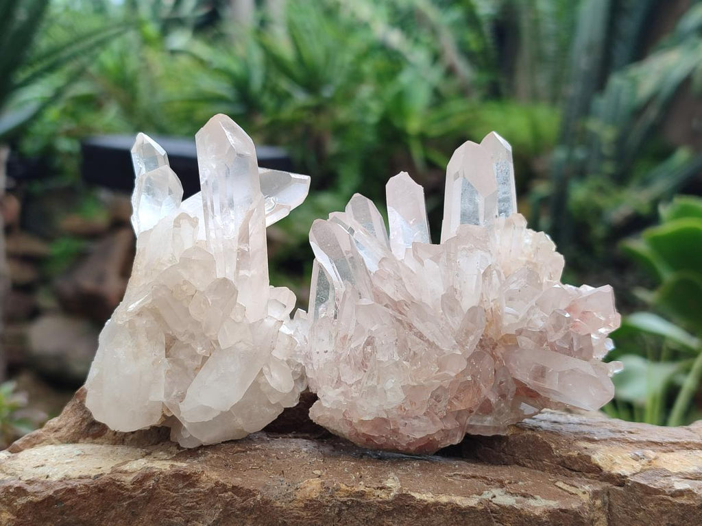 Natural Madagascar Quartz Clusters x 12 From Madagascar - Toprock Gemstones and Minerals 