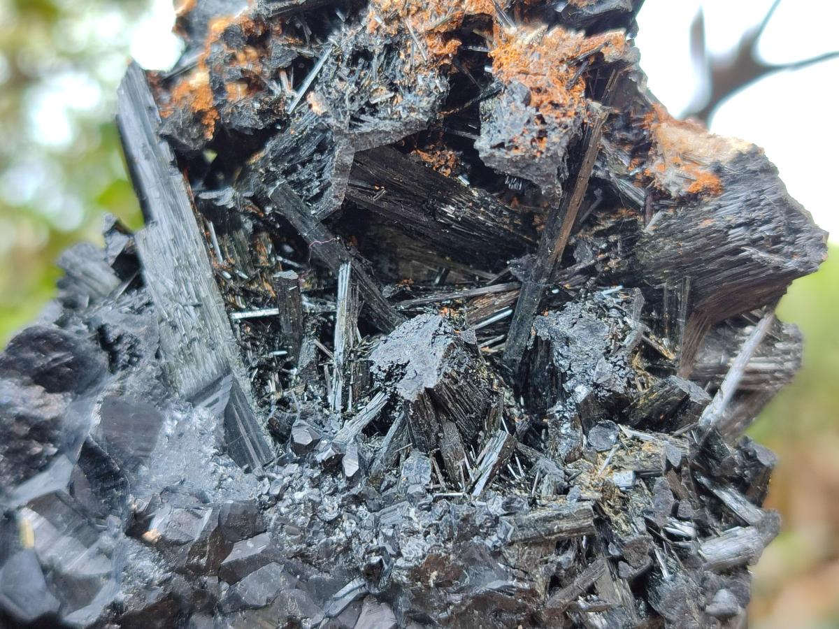 Natural Schorl Black Tourmaline Specimens x 2 From Erongo, Namibia - Toprock Gemstones and Minerals 