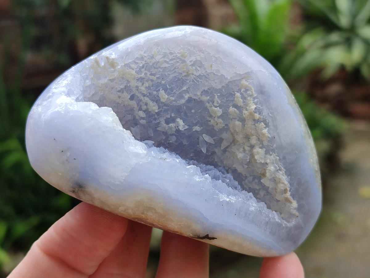 Polished Blue Lace Agate Free Forms x 6 From Nsanje, Malawi - Toprock Gemstones and Minerals 