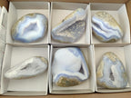 Polished Blue Lace Agate Free Forms x 6 From Nsanje, Malawi - Toprock Gemstones and Minerals 