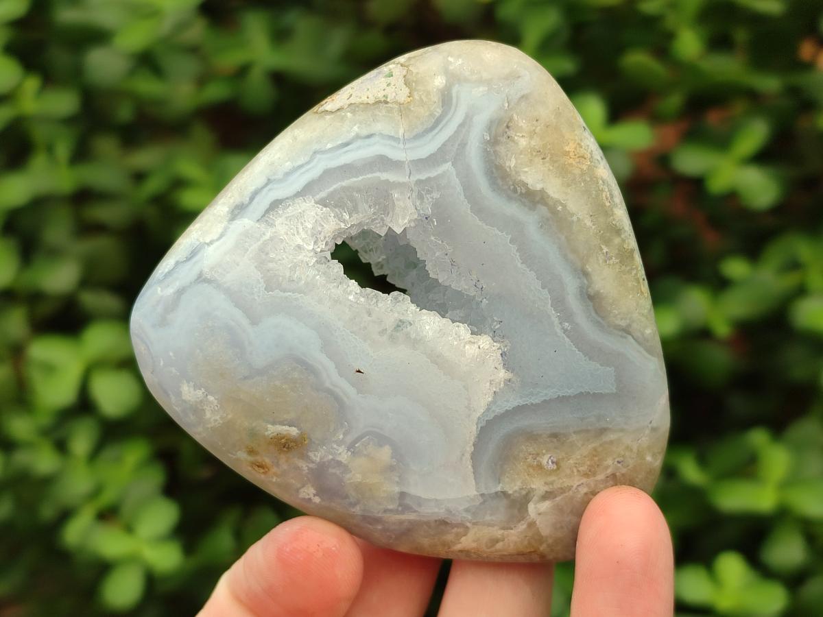 Polished Blue Lace Agate Free Forms x 6 From Nsanje, Malawi - Toprock Gemstones and Minerals 