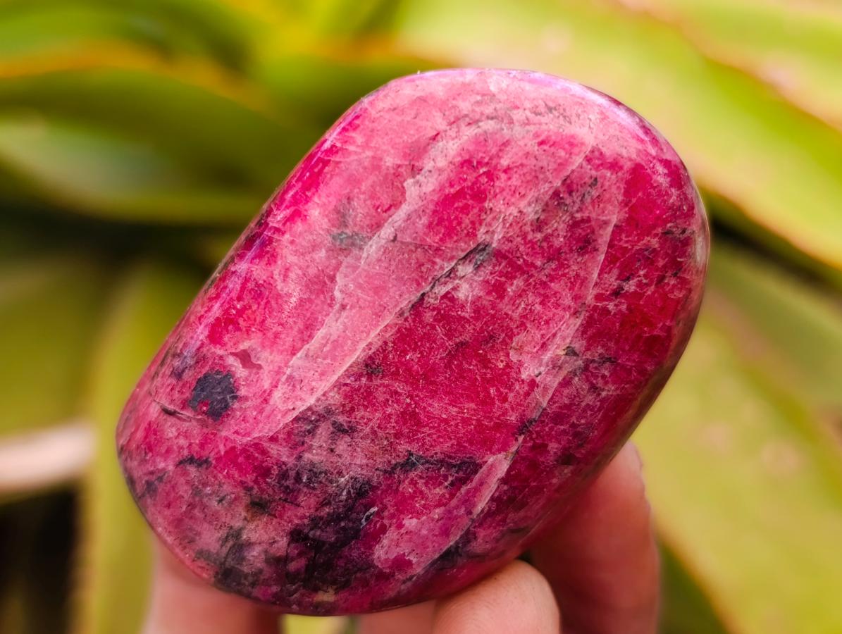 Polished Rhodonite Standing and Free Forms x 6 From Rhusinga, Zimbabwe
