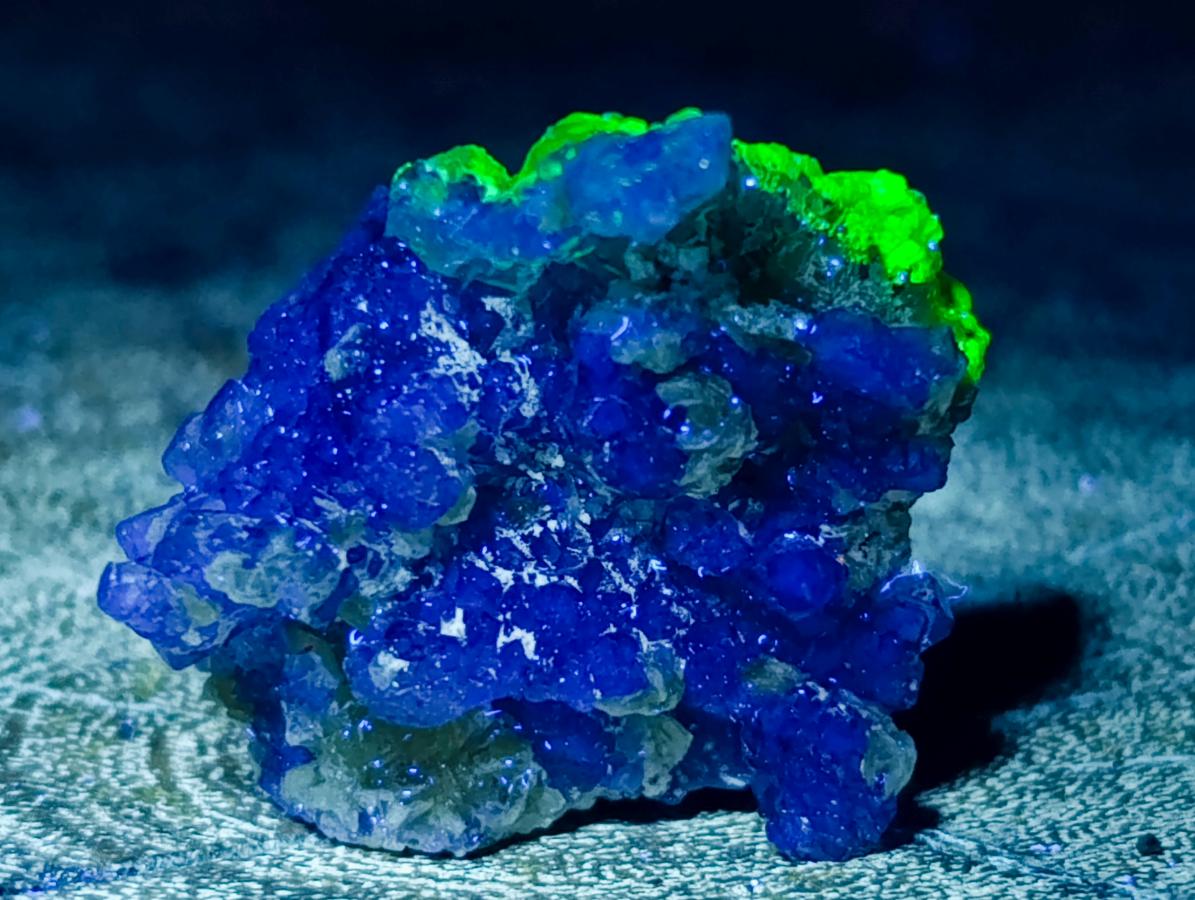 Natural Smokey Fluorite with Yellow Muscovite Mica Specimens x 12 From Erongo, Namibia