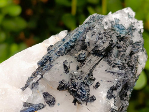 Natural Rare Indicolite Tourmaline in Quartz Specimens x 3 From Karibib, Namibia