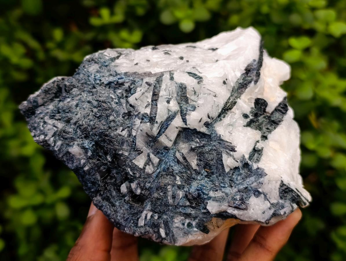 Natural Rare Indicolite Tourmaline in Quartz Specimens x 3 From Karibib, Namibia