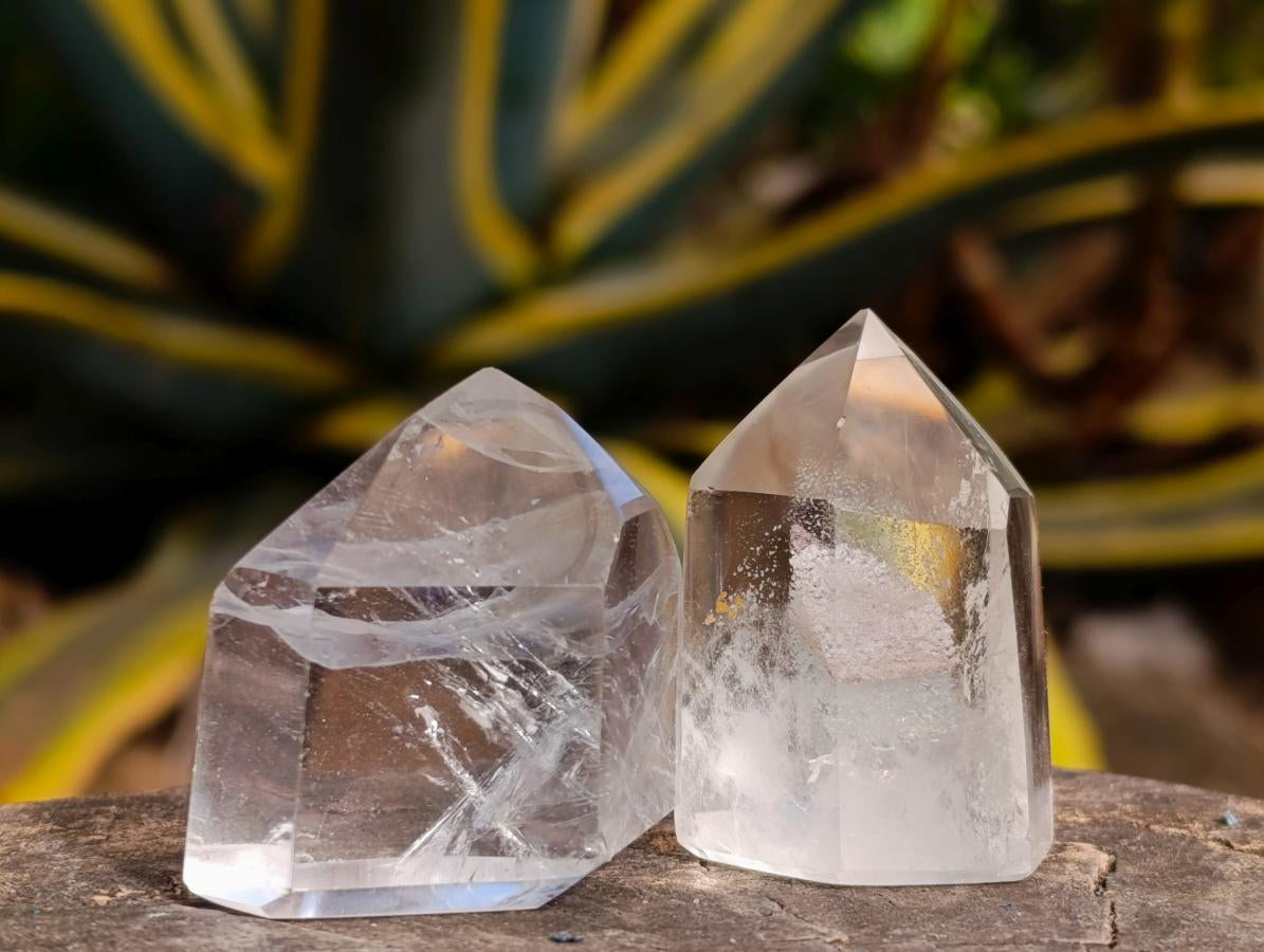Polished Clear Quartz Crystals x 20 From Madagascar - Toprock Gemstones and Minerals 