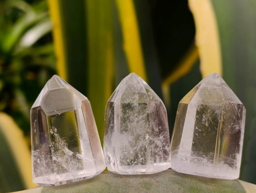 Polished Clear Quartz Crystals x 20 From Madagascar - Toprock Gemstones and Minerals 