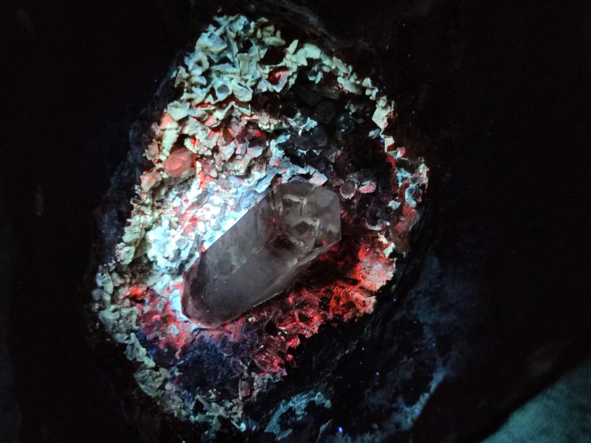 Natural Large Smokey Window Quartz Crystal x 1 From Brandberg, Namibia