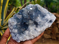 Natural Large Blue Celestite Specimen x 1 From Sakoany, Madagascar - Toprock Gemstones and Minerals 