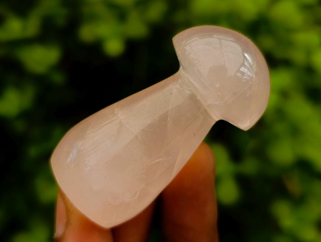 Polished Gemmy Rose Quartz Mushrooms x 20 From Madagascar - Toprock Gemstones and Minerals 