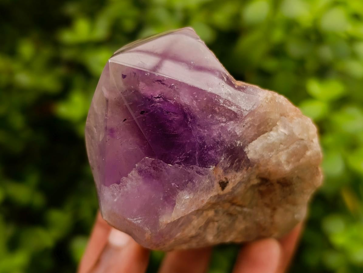 Polished Jacaranda Amethyst Crystals x 6 From Mumbwa, Zambia - Toprock Gemstones and Minerals 