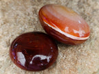 Polished Carnelian Agate Gemstone Galets x 12 From Madagascar