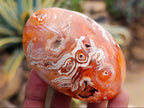 Polished Carnelian Agate Gemstone Galets x 12 From Madagascar