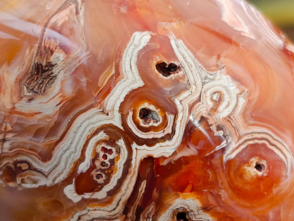 Polished Carnelian Agate Gemstone Galets x 12 From Madagascar
