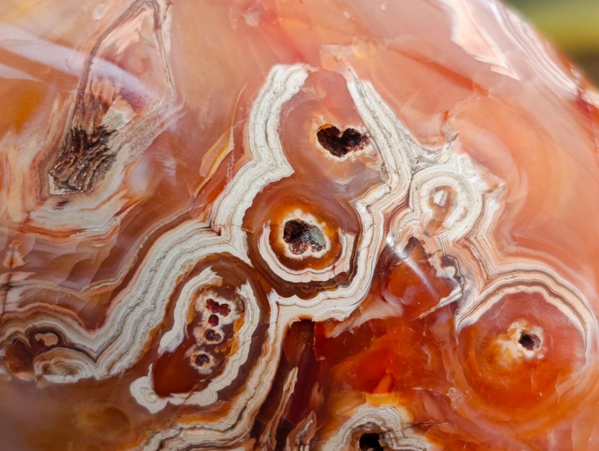 Polished Carnelian Agate Gemstone Galets x 12 From Madagascar