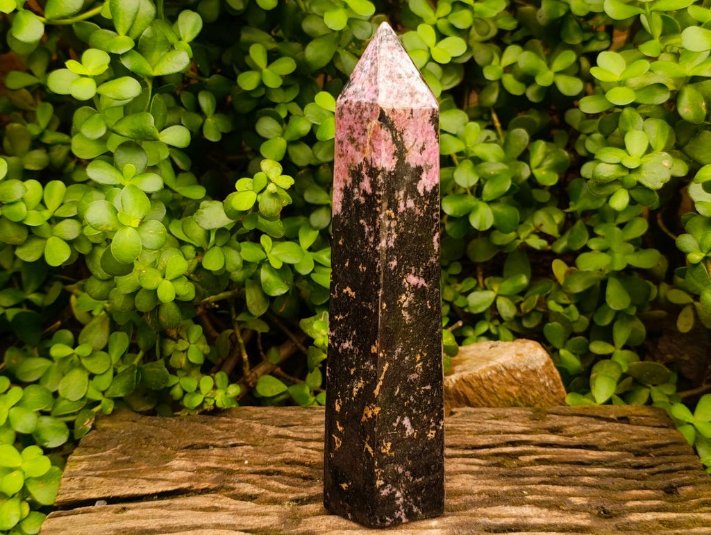 Polished Large Rhodonite Gemstone Display Crystal x 1 From Ambindavato, Madagascar - Toprock Gemstones and Minerals 