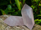 Polished Double Terminated Gemmy Rose Quartz Crystals x 12 From Madagascar - Toprock Gemstones and Minerals 