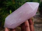 Polished Double Terminated Gemmy Rose Quartz Crystals x 12 From Madagascar - Toprock Gemstones and Minerals 