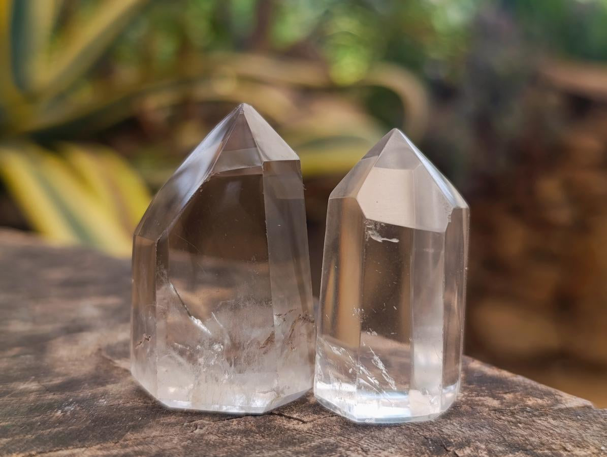Polished Clear Quartz Crystals x 35 From Madagascar