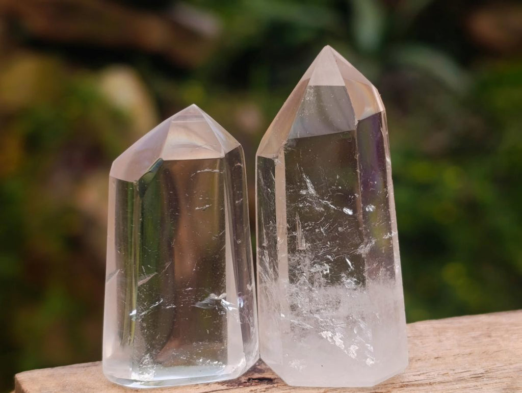 Polished Clear Quartz Crystals x 35 From Madagascar