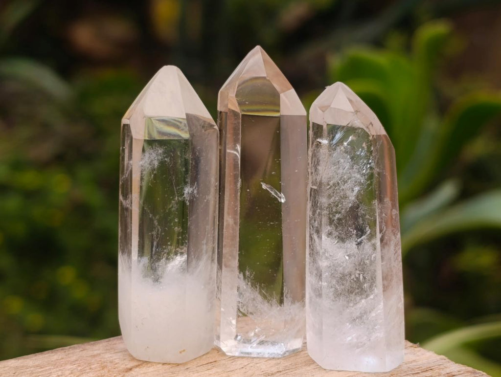 Polished Clear Quartz Crystals x 35 From Madagascar