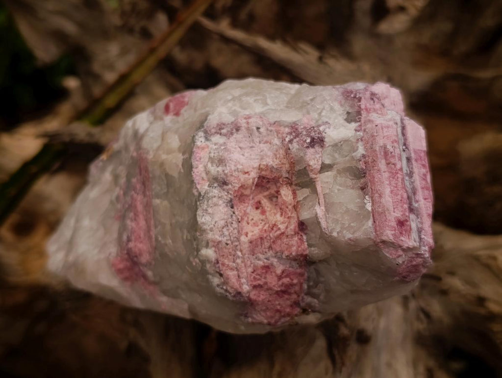 Natural Pink Rubellite Tourmaline Specimens x 2 From Karibib, Namibia - Toprock Gemstones and Minerals 