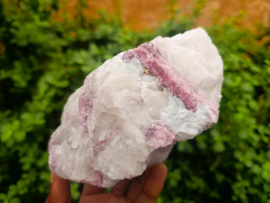 Natural Pink Rubellite Tourmaline Specimens x 2 From Karibib, Namibia - Toprock Gemstones and Minerals 