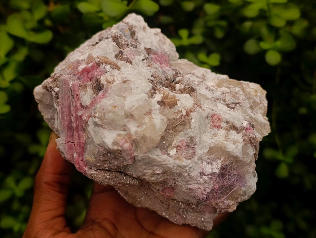 Natural Pink Rubellite Tourmaline Specimens x 2 From Karibib, Namibia - Toprock Gemstones and Minerals 