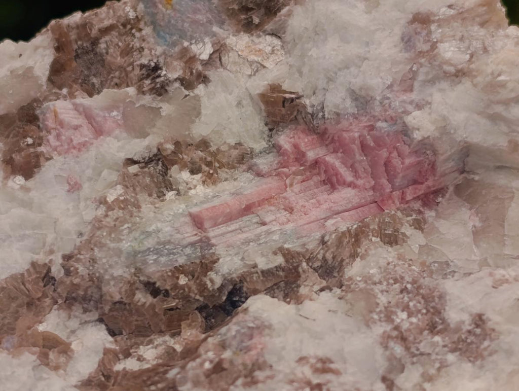 Natural Pink Rubellite Tourmaline Specimens x 2 From Karibib, Namibia - Toprock Gemstones and Minerals 