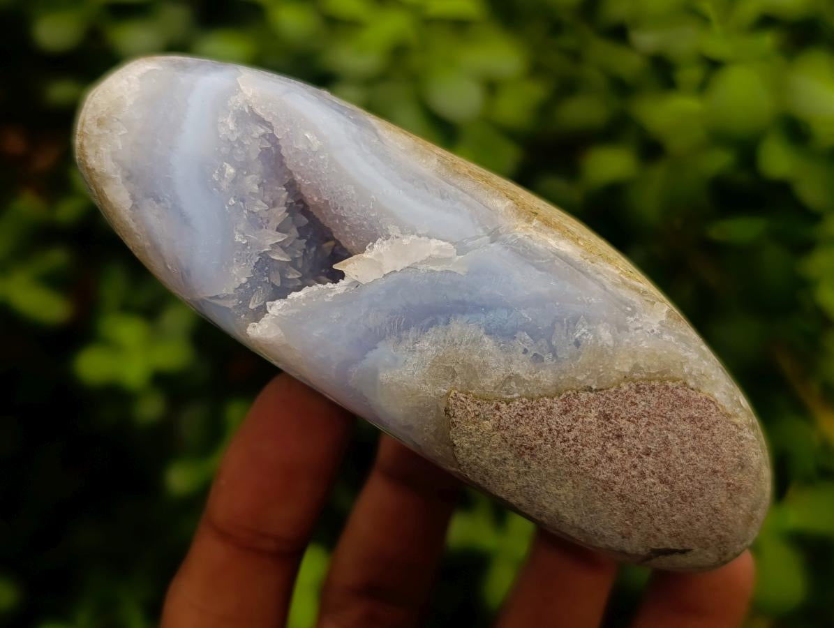 Polished Blue Lace Agate Free Forms x 6 From Nsanje, Malawi - Toprock Gemstones and Minerals 