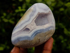 Polished Blue Lace Agate Free Forms x 6 From Nsanje, Malawi - Toprock Gemstones and Minerals 